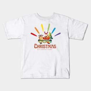 Santa's Sleigh Ride Express Kids T-Shirt